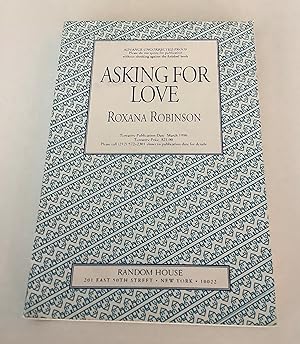 Seller image for Asking for Love (Uncorrected Proof Copy) for sale by Brothers' Fine and Collectible Books, IOBA