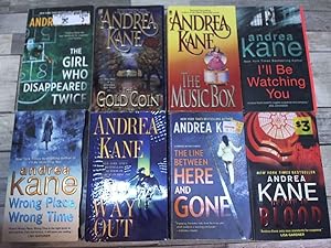 Immagine del venditore per 8 Andrea Kane Forensic Thriller Books (The Girl Who Disappeared Twice, Gold Coin, Music Box, I'll Be Watching You, Wrong place Wrong Time, No Way Out, The LineBetween Here and Gone, Drawn in Blood) venduto da Archives Books inc.