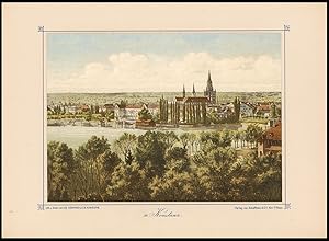 Imagen del vendedor de Konstanz. Grosse dekorative Chromolithographie auf Schmuckkarton. Farbig. a la venta por Michael Meyer-Pomplun