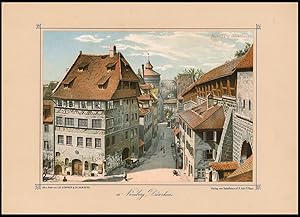 Imagen del vendedor de Nrnberg Drerhaus. Grosse dekorative Chromolithographie auf Schmuckkarton. Farbig. a la venta por Michael Meyer-Pomplun