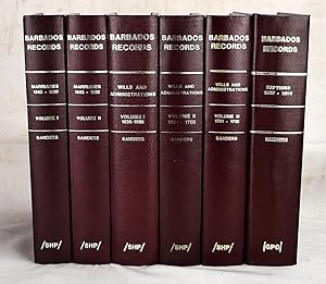 Seller image for Barbados records : wills and administrations; Marriages; Baptisms, 1637-1800 (6 volume set) for sale by Sequitur Books