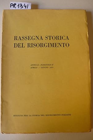 Rassegna storica del Risorgimento anno LX, fascicolo II, 1973