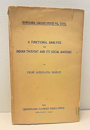 Image du vendeur pour A Functional Analysis of Indian Thought and Its Social Margins mis en vente par Berkshire Free Library