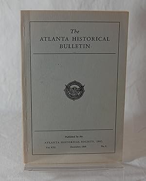 Seller image for Atlanta Historical Bulletin Vol. XIII, December, 1968, No. 4 for sale by Books Again