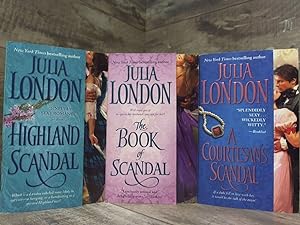 Seller image for Julia London - Scandalous Series (complete 3 book set): Book of Scandal, Highland Scandal, Courtesan's Scandal for sale by Archives Books inc.