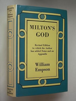 Seller image for Milton's God for sale by Bookworks [MWABA, IOBA]