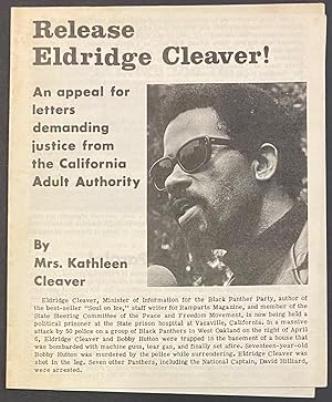 Release Eldridge Cleaver! An appeal for letters demanding justice from the California Adult Autho...