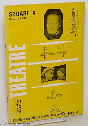 Bild des Verkufers fr l'Avant-Scne du Cinema #488: Caf-Theatre Fvrier 1972: Square X. zum Verkauf von Bolerium Books Inc.