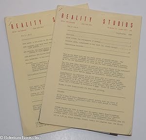 Bild des Verkufers fr Reality Studios: vol. 3, #1 & 2, Oct-Nov, 1980 & Jan-Mar, 1981 zum Verkauf von Bolerium Books Inc.