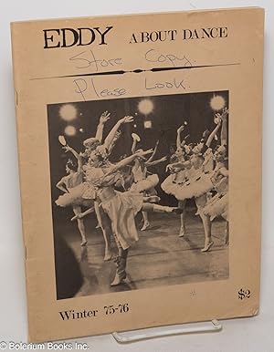 Bild des Verkufers fr eddy: about dance, mostly; #7, Winter 1976/76 zum Verkauf von Bolerium Books Inc.