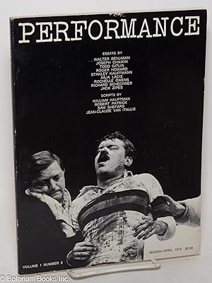 Seller image for Performance: vol. 1, #5, March/April 1973: Tooth of Crime for sale by Bolerium Books Inc.