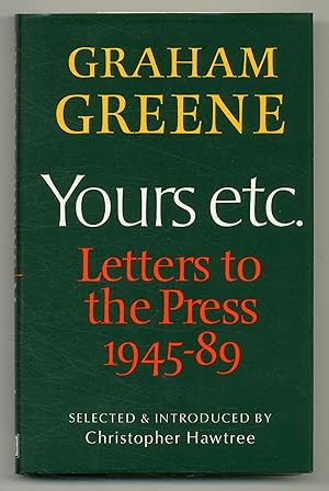 Seller image for Yours Etc.: Letters to the Press for sale by Between the Covers-Rare Books, Inc. ABAA