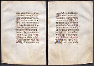 15th century manuscript leaf on vellum / Pergament-Blatt einer Handschrift aus dem 15. Jahrhunder...