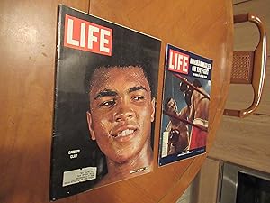 Life Magazine March 6, 1964 Cassius Clay (Mohammad Ali) Cover + March 19 1971 Frazier Vs. Muhamma...