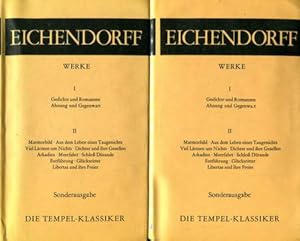 2 Bände: Joseph von Eichendorff ausgewählte Werke 1. Band Gedichte und Romanzen - Ahnung und Gege...