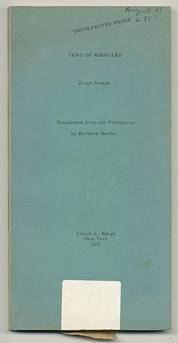 Seller image for Tent of Miracles for sale by Between the Covers-Rare Books, Inc. ABAA