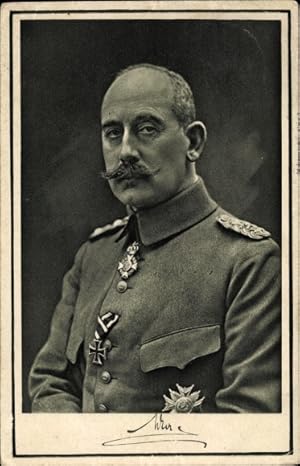 Ansichtskarte / Postkarte Reichskanzler Max von Baden, Portrait, Orden, Eisernes Kreuz