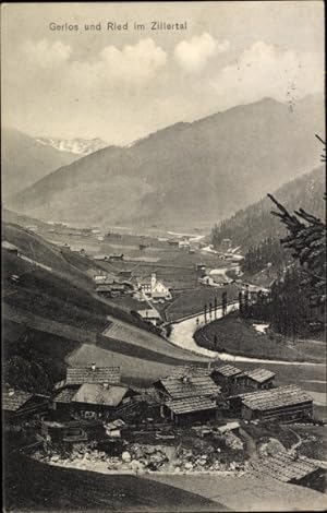 Ansichtskarte / Postkarte Gerlos im Zillertal Tirol, Ried, Panorama
