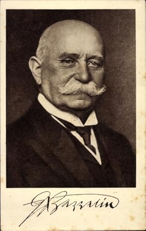 Ansichtskarte / Postkarte Ferdinand Graf von Zeppelin, Portrait, Reichsausschuss Zeppelin Eckener...