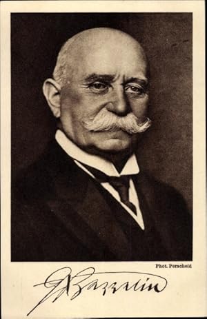 Ansichtskarte / Postkarte Ferdinand Graf von Zeppelin, Portrait, Reichsausschuss Zeppelin Eckener...