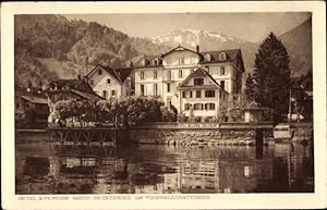 Ansichtskarte / Postkarte Beckenried Kt. Nidwalden Schweiz, Hotel Pension Mond am Vierwaldstättersee