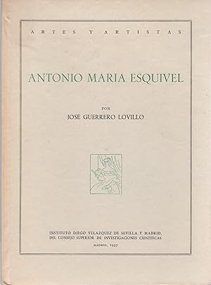 Seller image for Antonio Mara Esquivel . for sale by Librera Astarloa