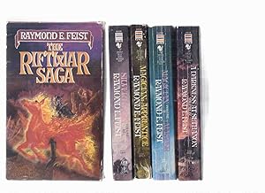 Seller image for Slipcased / Boxed Edition of The RIFTWAR SAGA / Trilogy -FOUR VOLUMES: Magician: Apprentice ---with Magician: Master ---with A Darkness at Sethanon ---with Silverthorn .4 Volumes -by Raymond E Feist -BOOKS 1 (a), 1(b), 2, 3 ( Slipcase / Box ) for sale by Leonard Shoup