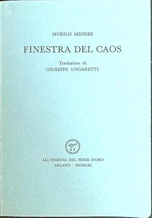 Bild des Verk�ufers f�r Finestra del caos zum Verkauf von Librodifaccia