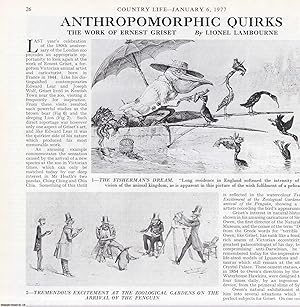 Seller image for The Work of Ernest Griset; Victorian Animal Artist and Caricaturist. Several pictures and accompanying text, removed from an original issue of Country Life Magazine, 1977. for sale by Cosmo Books