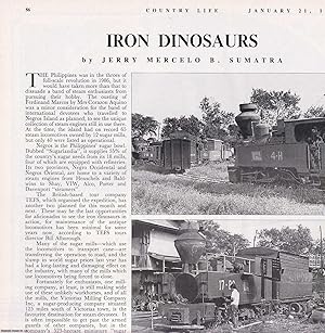 Seller image for A British Steam Enthusiasts' Tour to the Phillipines, in the Throes of the Revolution of 1986 . Several pictures and accompanying text, removed from an original issue of Country Life Magazine, 1988. for sale by Cosmo Books