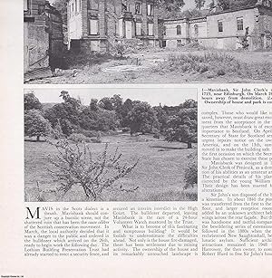 Immagine del venditore per Mavisbank, Midlothian: Sir John Clerk's Villa, near Edinburgh, Saved from Demolition. Several pictures and accompanying text, removed from an original issue of Country Life Magazine, 1987. venduto da Cosmo Books
