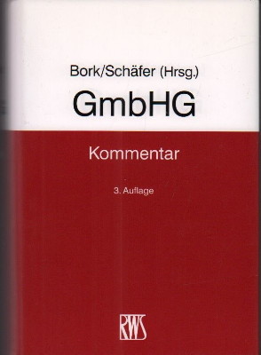 Seller image for GmbHG. Kommentar zum GmbH-Gesetz. for sale by Antiquariat Jenischek