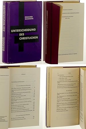 Unterscheidung des Christlichen. Gesammelte Studien 1923-1963. Herausgegeben von Hans Waltmann. 2...