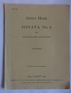 Sonata No 6 for Descant Recorder and Pianoforte