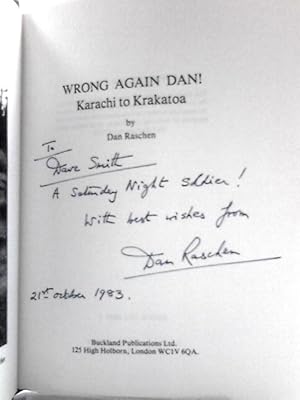 Seller image for Wrong Again Dan! Karachi to Krakatoa for sale by World of Rare Books