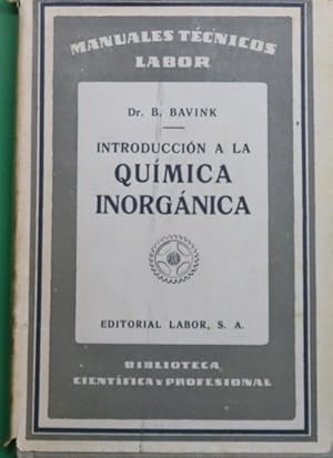 Imagen del vendedor de Introduccin a la qumica inorgnica a la venta por Librera Alonso Quijano