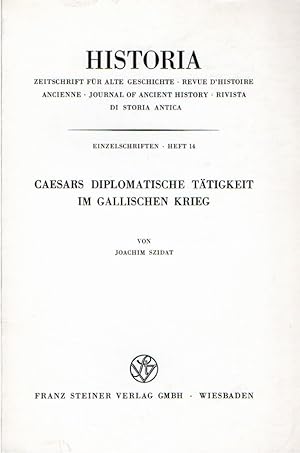 Immagine del venditore per Caesars diplomatische tatigkeit im gallischen krieg venduto da Messinissa libri