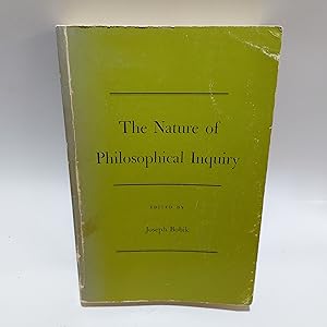 Bild des Verkufers fr Nature of Philosophical Inquiry zum Verkauf von Cambridge Rare Books