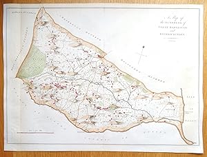 Antique Map GREAT BARNFIELD HUNDRED, Hawkhurst, Sandhurst, Kent Hasted 1790