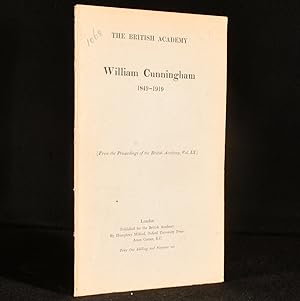 The British Academy: William Cunningham 1848-1919