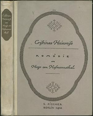 Bild des Verkufers fr Cristinas Heimreise. Komdie. 2. Auflage. zum Verkauf von Schsisches Auktionshaus & Antiquariat