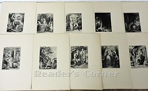 Zehn Illustrationen zu Goethes Werther nach Stichen von Tony Johannot.