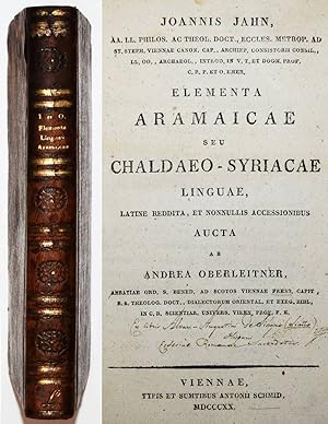 Bild des Verkufers fr Elementa Aramaicae seu Chaldaeo-Syriacae linguae. zum Verkauf von Antiquariat Haufe & Lutz