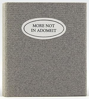 Seller image for More Not in Adomeit for sale by Bromer Booksellers, Inc., ABAA