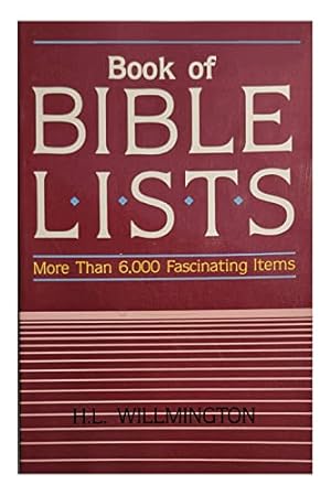Immagine del venditore per Willmington's Book of Bible Lists venduto da WeBuyBooks