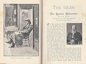 Bild des Verkufers fr The Lyceum Rehearsals. A rare original article from the Idler Magazine, 1893. zum Verkauf von Cosmo Books