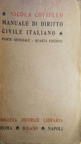 Manuale di diritto civile italiano