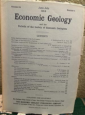 Imagen del vendedor de Economic Geology and the Bulletin of the Society of Economic Geologists Volume 54 Number 4 a la venta por Crossroads Books