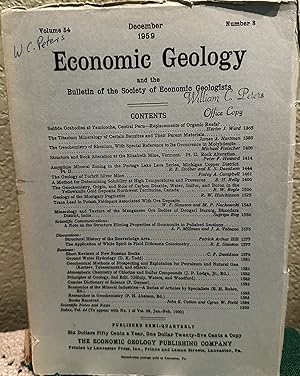Immagine del venditore per Economic Geology and the Bulletin of the Society of Economic Geologists Volume 54 Number 7 venduto da Crossroads Books