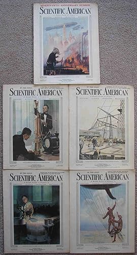 Seller image for Scientific American, A Weekly Review of Progress; Includes five issues for October 1920 (October 2, October 9, October 16, October 23, and October 30) [includes the Seventy-Fifth Anniversay Issue] for sale by Crossroad Books